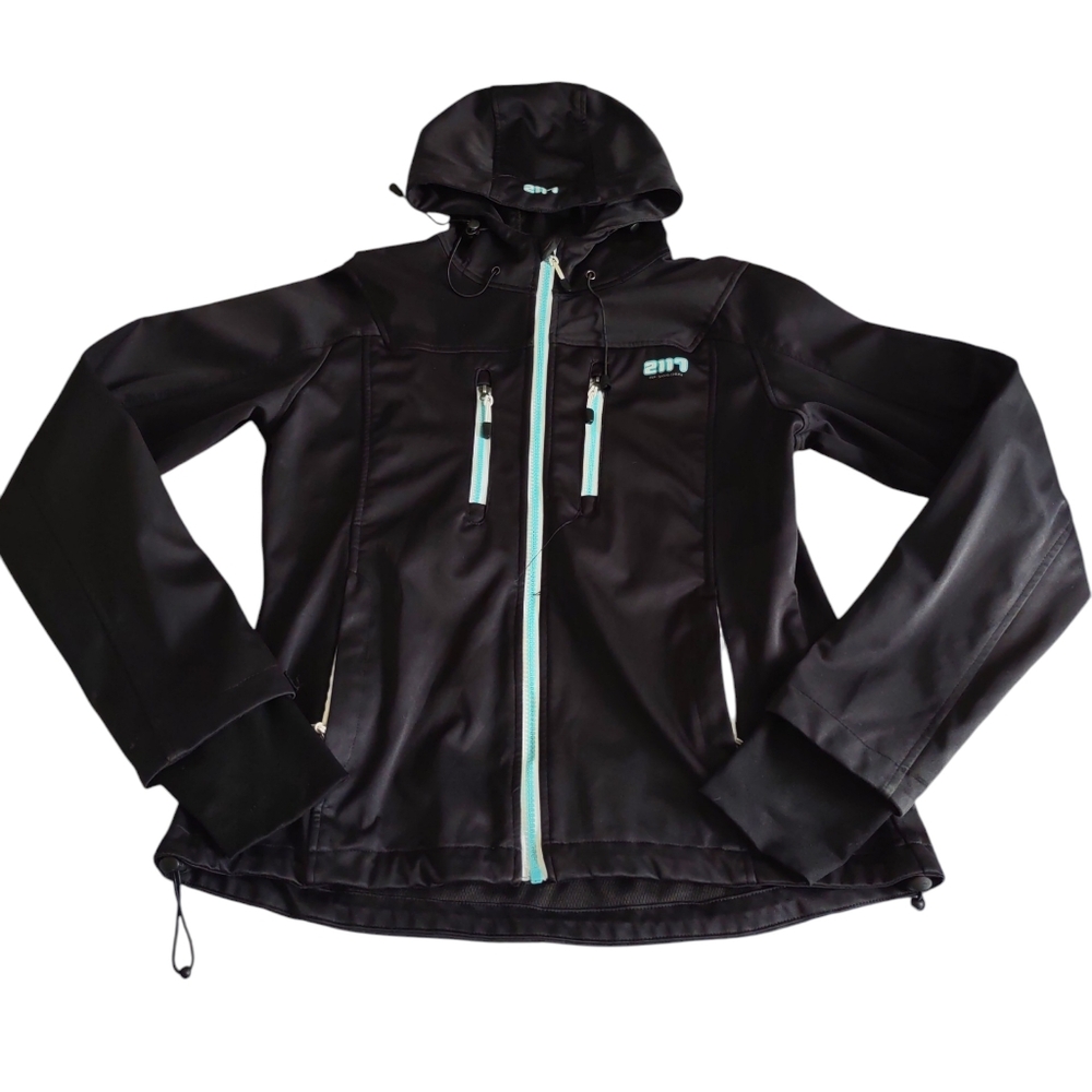 2117 Of Sweden Hooded Black Jacket Womens Medium